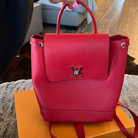 Louis Vuitton LOCKME backpack in Red (worn twice) - Picture 1 of 7